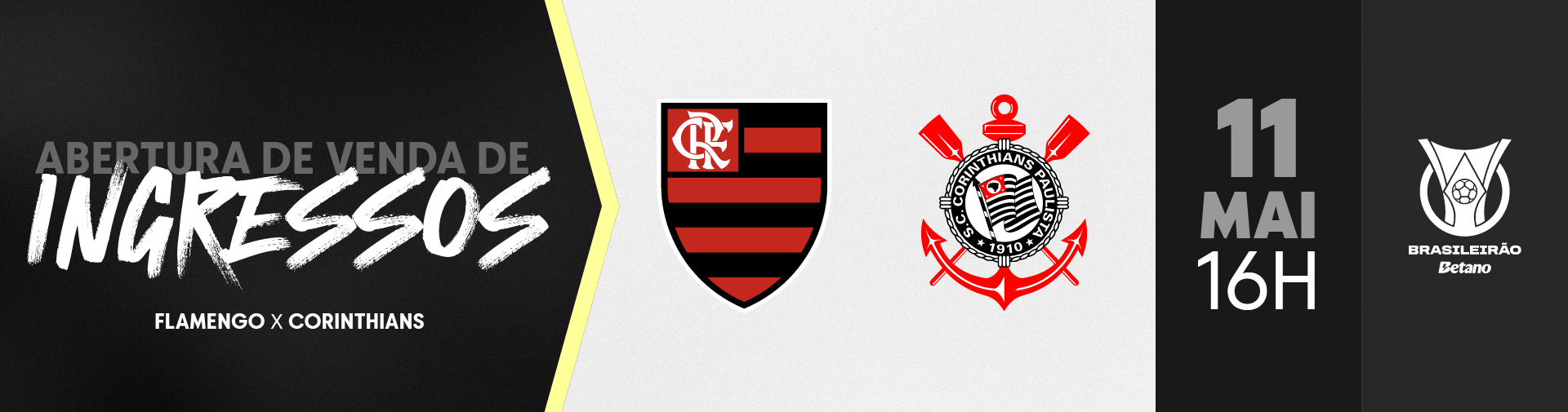 Corinthians Informa: Ingressos de visitante para Flamengo x Corinthians (11/5)