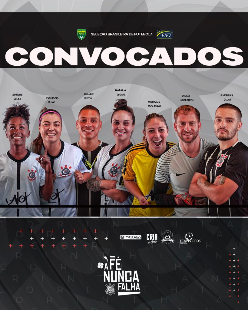 Confira a lista de convocadas da Seleção Brasileira de Futebol 7 Feminina