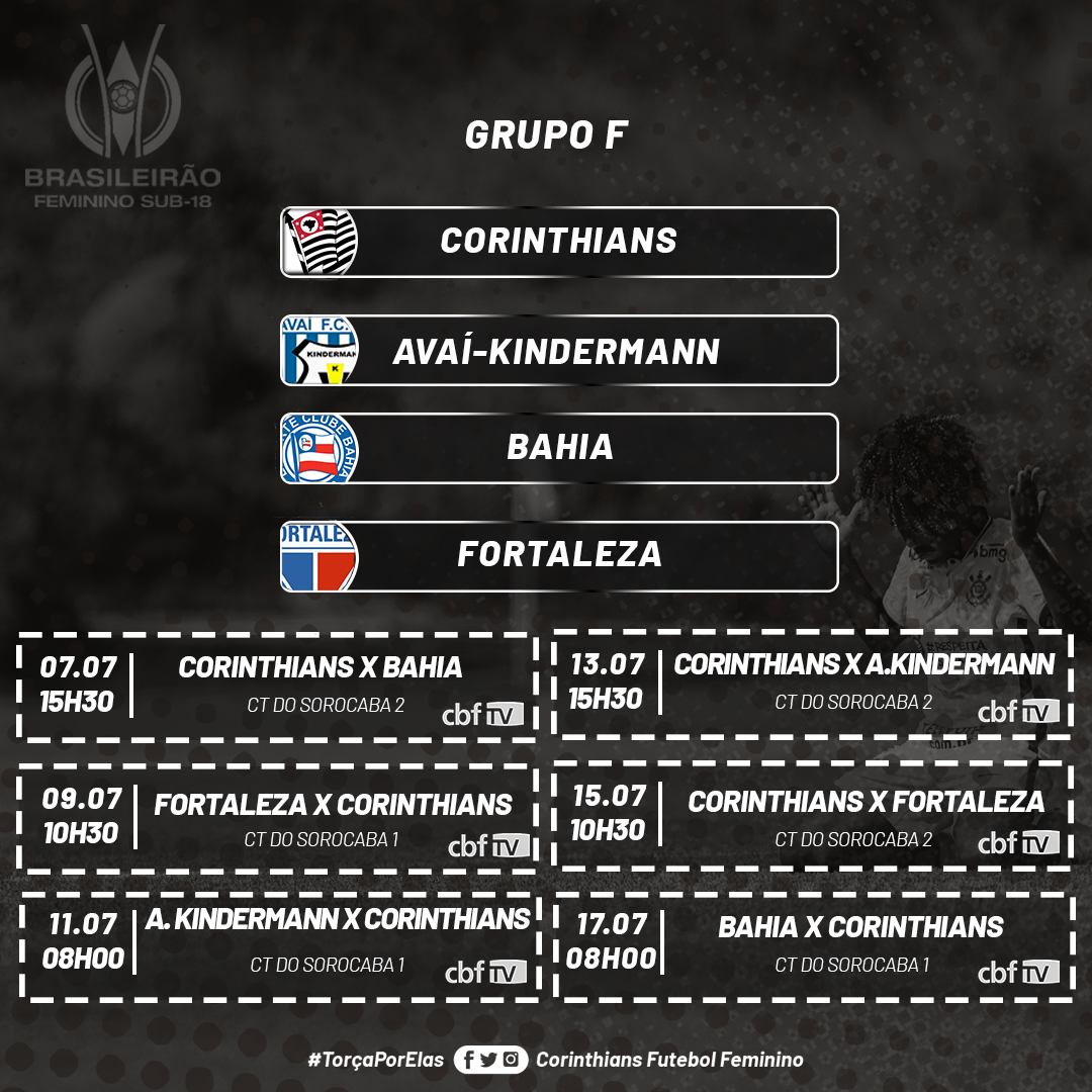 Corinthians conhece a tabela Brasileirão Sub-20; confira todos os jogos da  primeira fase - Esporte News Mundo