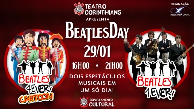 Teatro Corinthians promove o Beatles Day neste sábado (29)