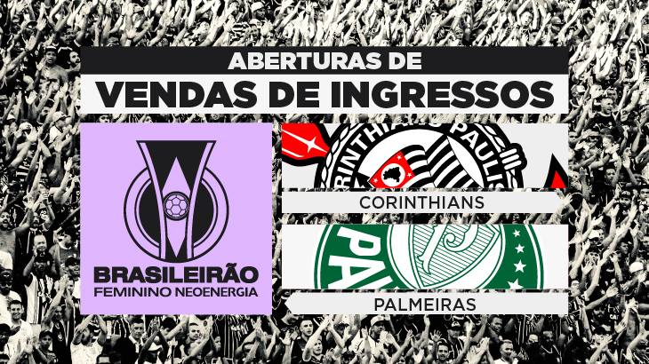 Paulistão Feminino 22 – Ingressos para Corinthians x Palmeiras (21/9) no  Nogueirão
