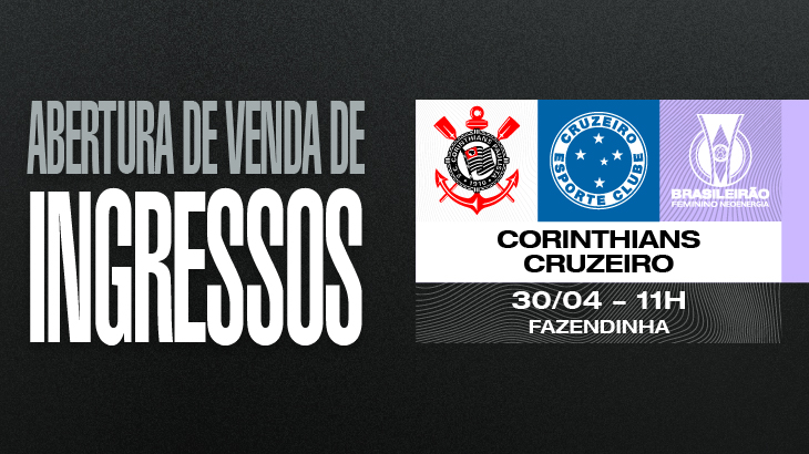 Saiba como comprar ingressos para o jogo entre Cruzeiro e Corinthians pelo  Brasileirão