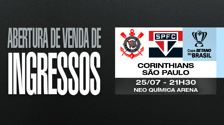 Corinthians 2 x 1 São Paulo - 25/07/2023 - Copa do Brasil 
