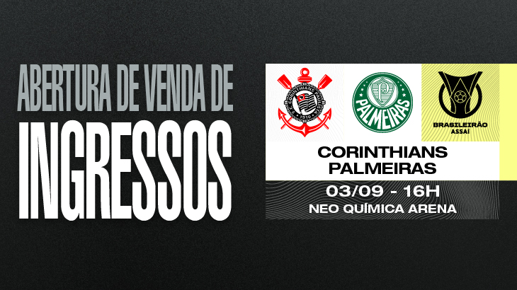CORINTHIANS X PALMEIRAS: BRASILEIRÃO SÉRIE A
