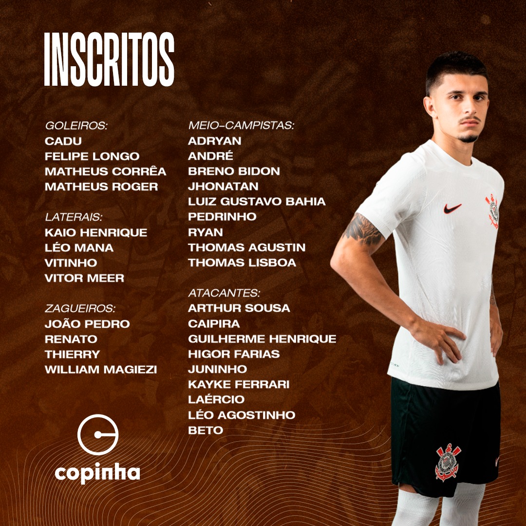 Corinthians divulga lista de inscritos para a Copinha Sicredi 2024