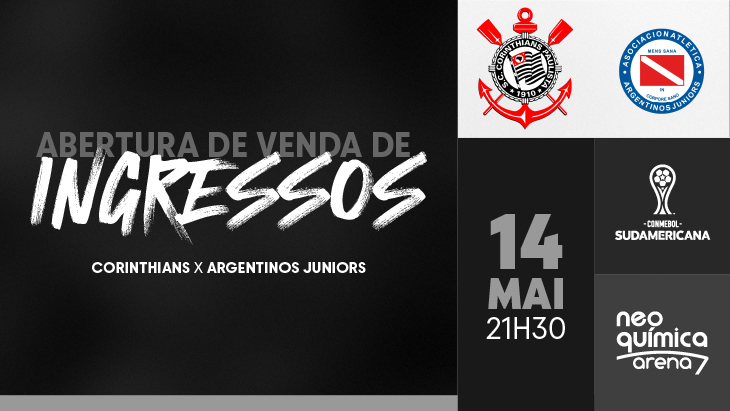 Corinthians x Argentinos Juniors-ARG (14/05) – CONMEBOL Sudamericana 2024