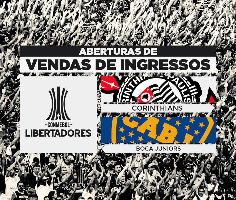 CONMEBOL Libertadores 2022 – Vendas de ingressos: Corinthians x Always Ready-BOL  (26/5) na Neo Química Arena