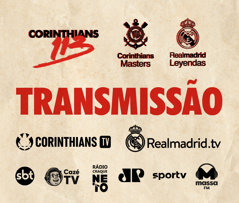 Corinthians Másters e Real Madrid Leyendas: vendas abertas para todos os  torcedores