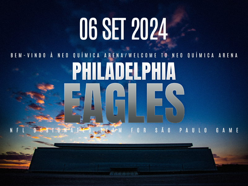 NFL anuncia Eagles para jogo na Neo Química Arena, em 6 de setembro